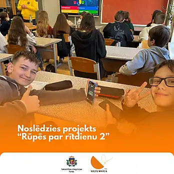 Noslēdzies projekts "Rūpēs par rītdienu 2"